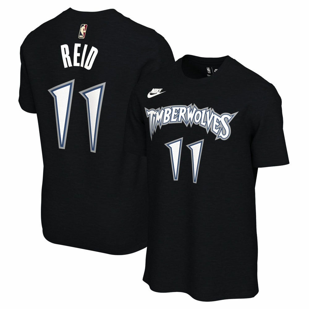 Nike Naz Reid Minnesota Timberwolves Unisex Name & Number T-Shirt Classic Edition Black