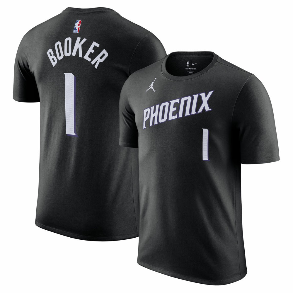 Devin Booker Phoenix Suns Jordan Brand Unisex Name & Number T-Shirt Statement Edition Black