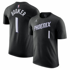 Devin Booker Phoenix Suns Jordan Brand Unisex Name & Number T-Shirt Statement Edition Black