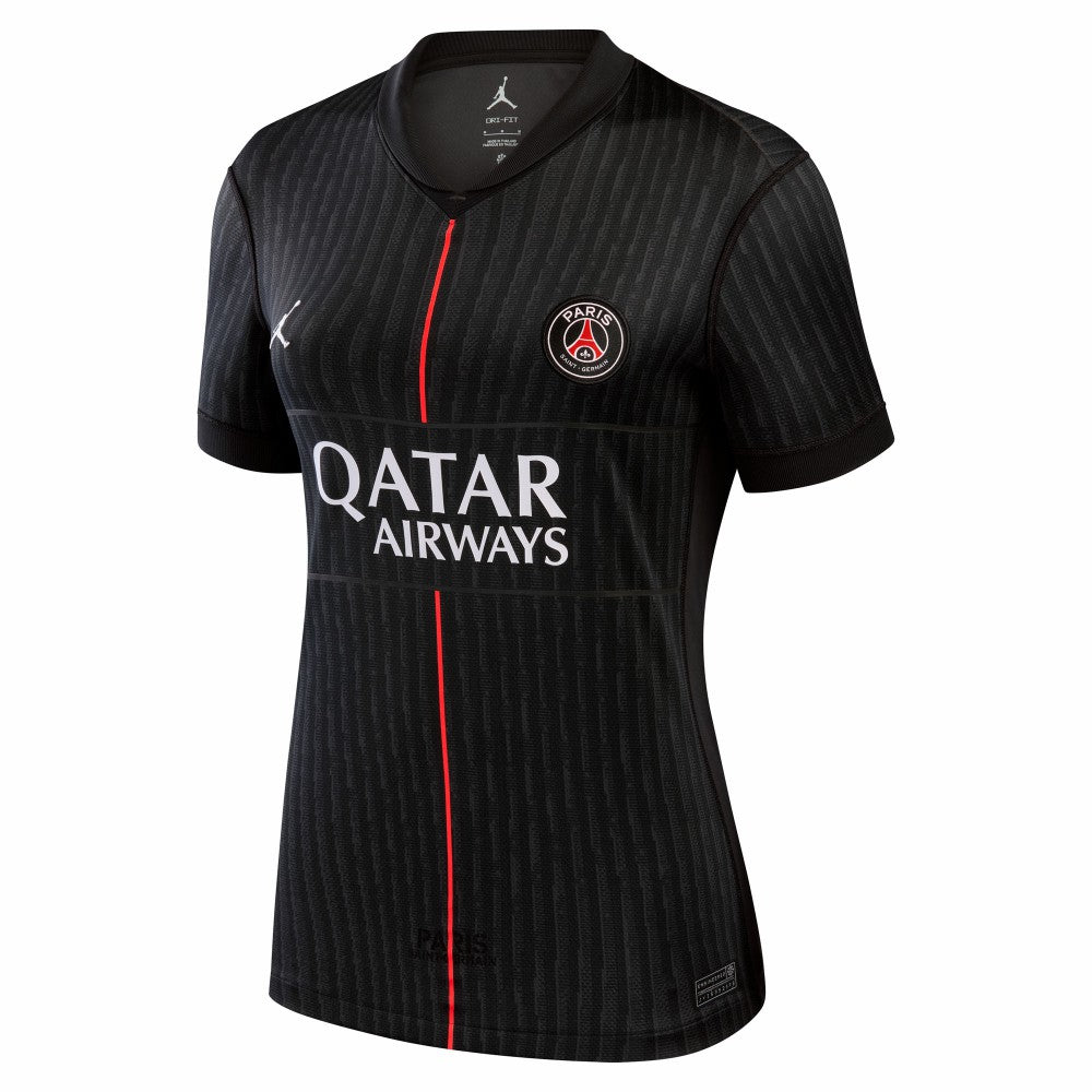 Jordan - Paris Saint-Germain Jordan Brand Women's 2025/26 Fourth Replica Jersey - Black