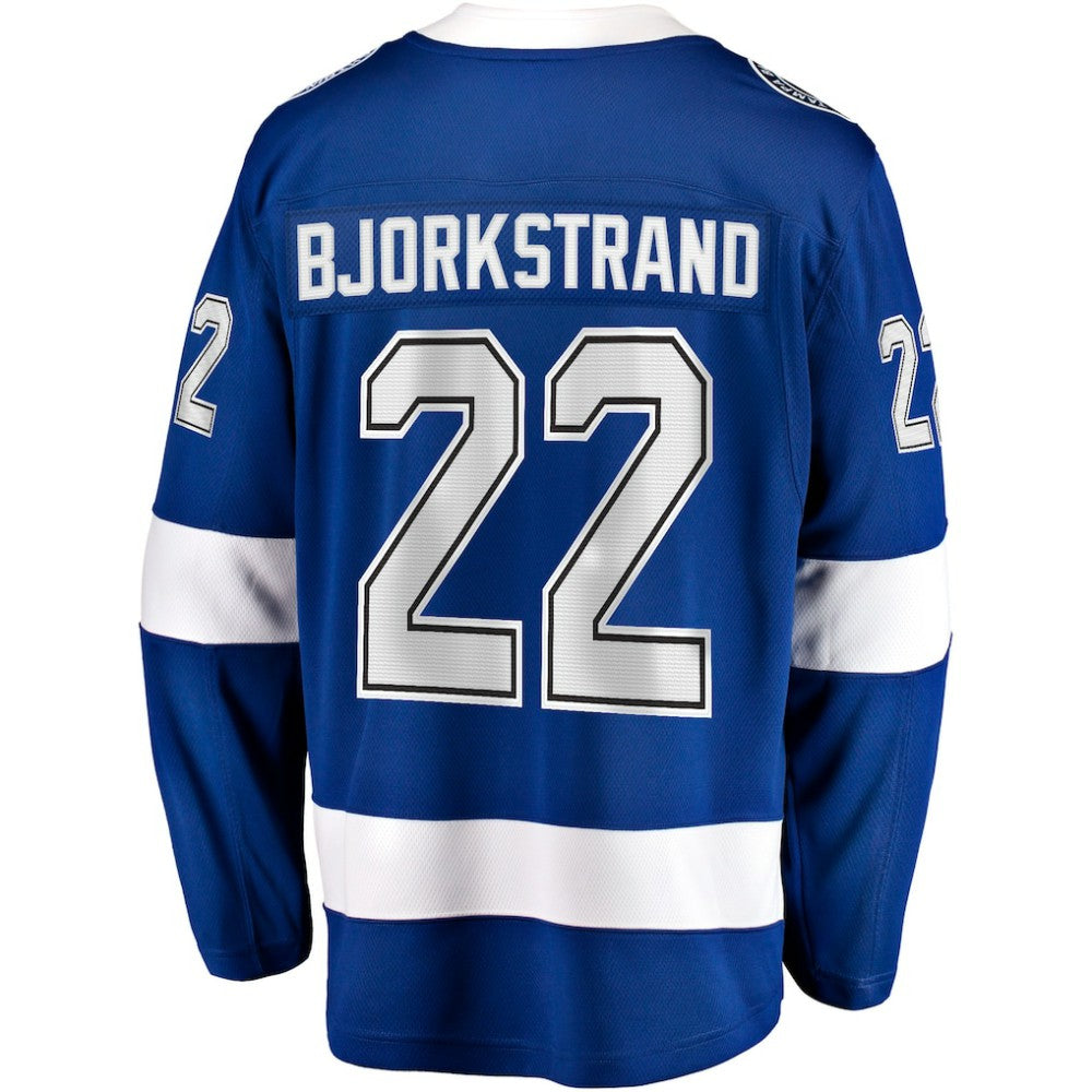 Oliver Bjorkstrand Tampa Bay Lightning Fanatics Home Breakaway Jersey - Blue | Fanatics Lifestyle