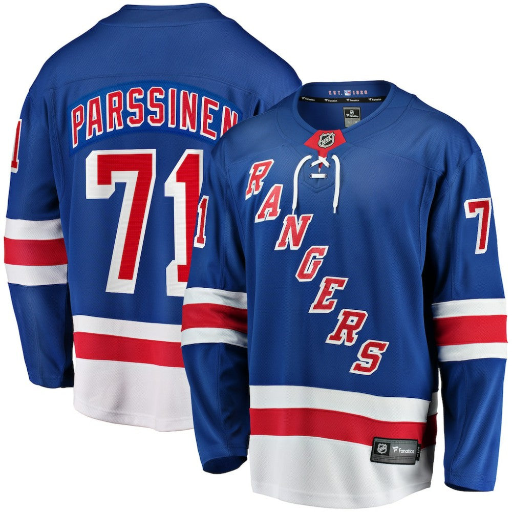 Juuso Parssinen New York Rangers Fanatics Home Breakaway Jersey - Blue | Fanatics sale