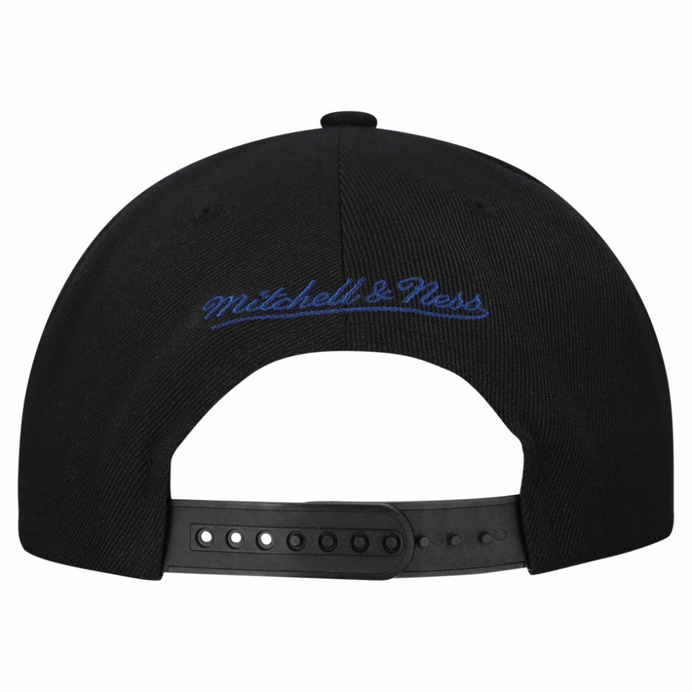 Tampa Bay Lightning Mitchell & Ness Retro Script Colorblock Snapback Hat - Black | NHL online
