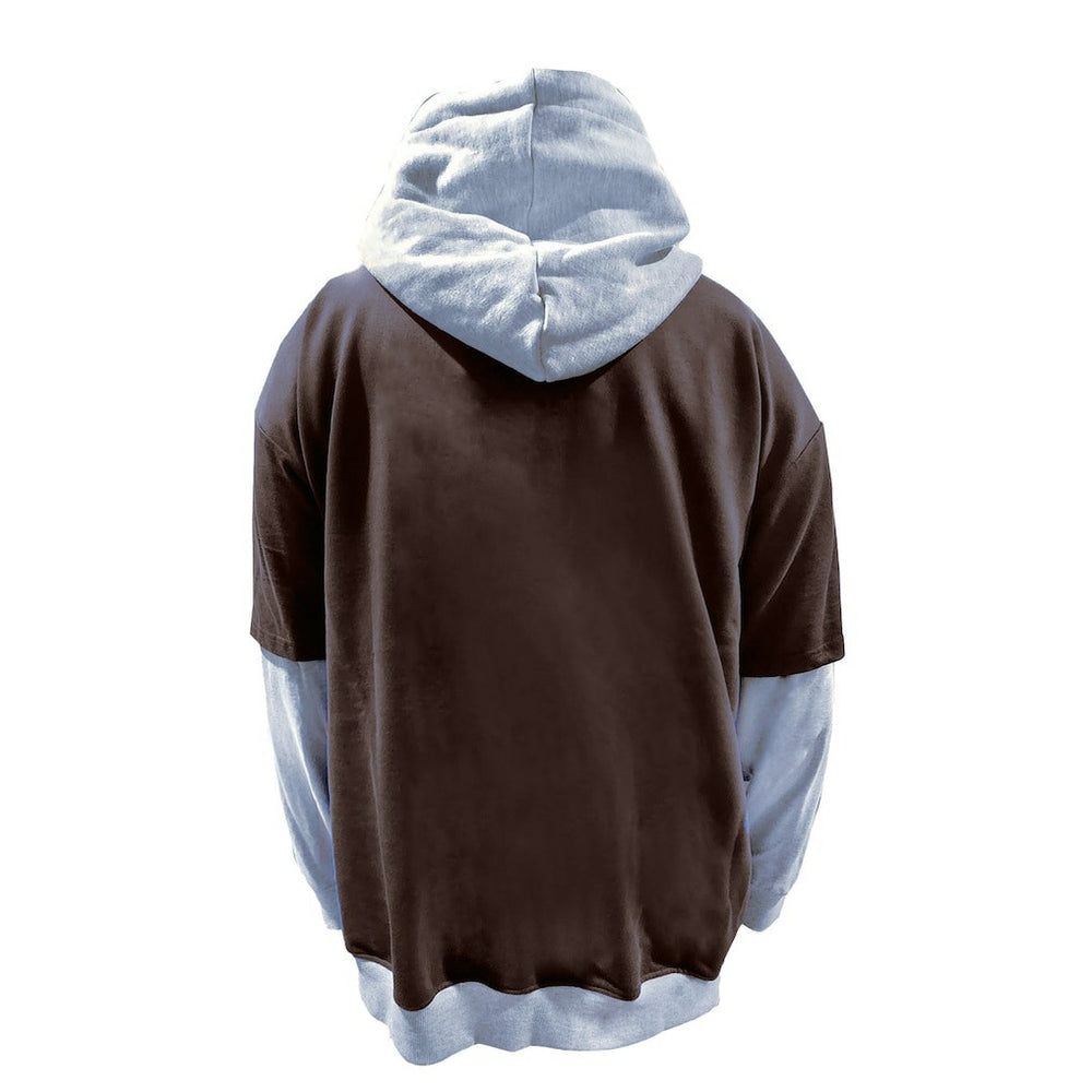Cleveland Browns Big & Tall Twofer Pullover Hoodie - Brown/Heather Gray - Fanatics