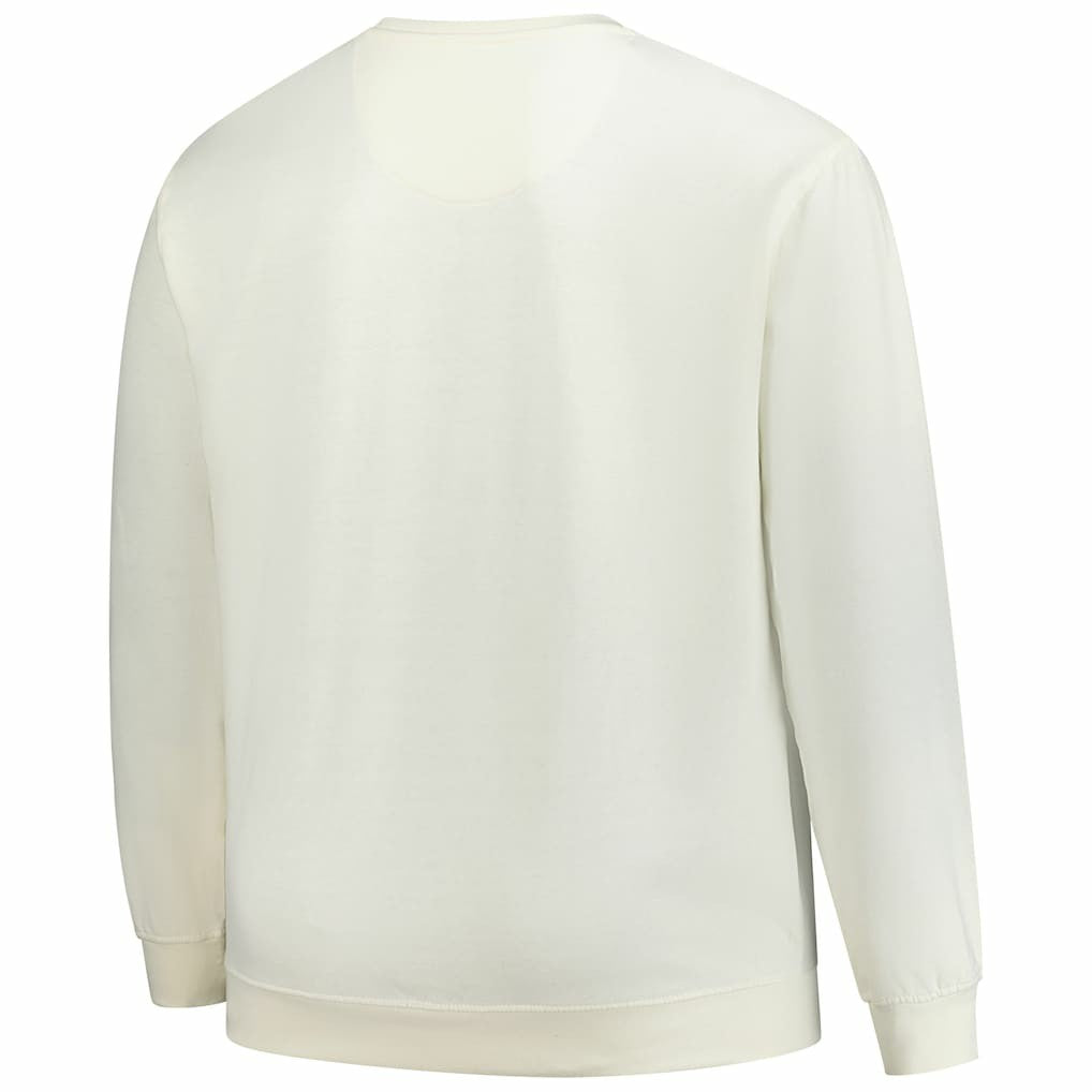 Minnesota Vikings Profile Big & Tall Fleece Sweatshirt - Cream - NFL
