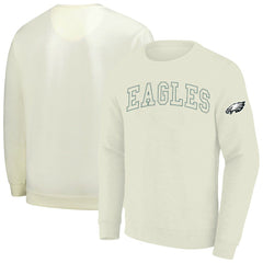 Philadelphia Eagles Profile Big & Tall Fleece Sweatshirt - Cream - NFL