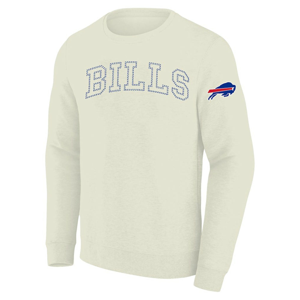 Buffalo Bills Profile Big & Tall Fleece Sweatshirt - Cream - NFL