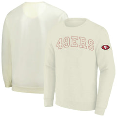 San Francisco 49ers Profile Big & Tall Fleece Sweatshirt - Cream - NFL