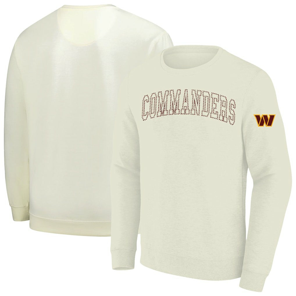 Washington Commanders Profile Big & Tall Fleece Sweatshirt - Cream - NFL