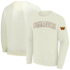 Washington Commanders Profile Big & Tall Fleece Sweatshirt - Cream - NFL