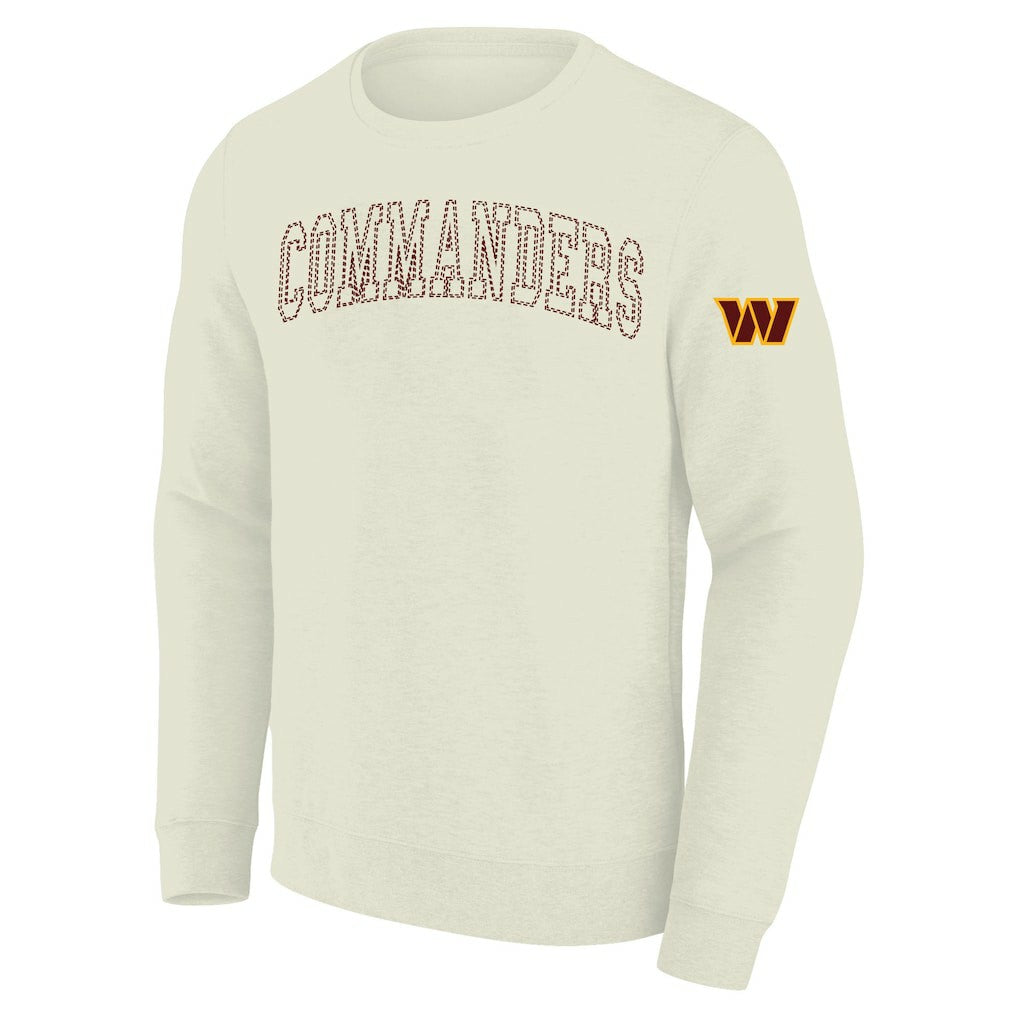 Washington Commanders Profile Big & Tall Fleece Sweatshirt - Cream - NFL
