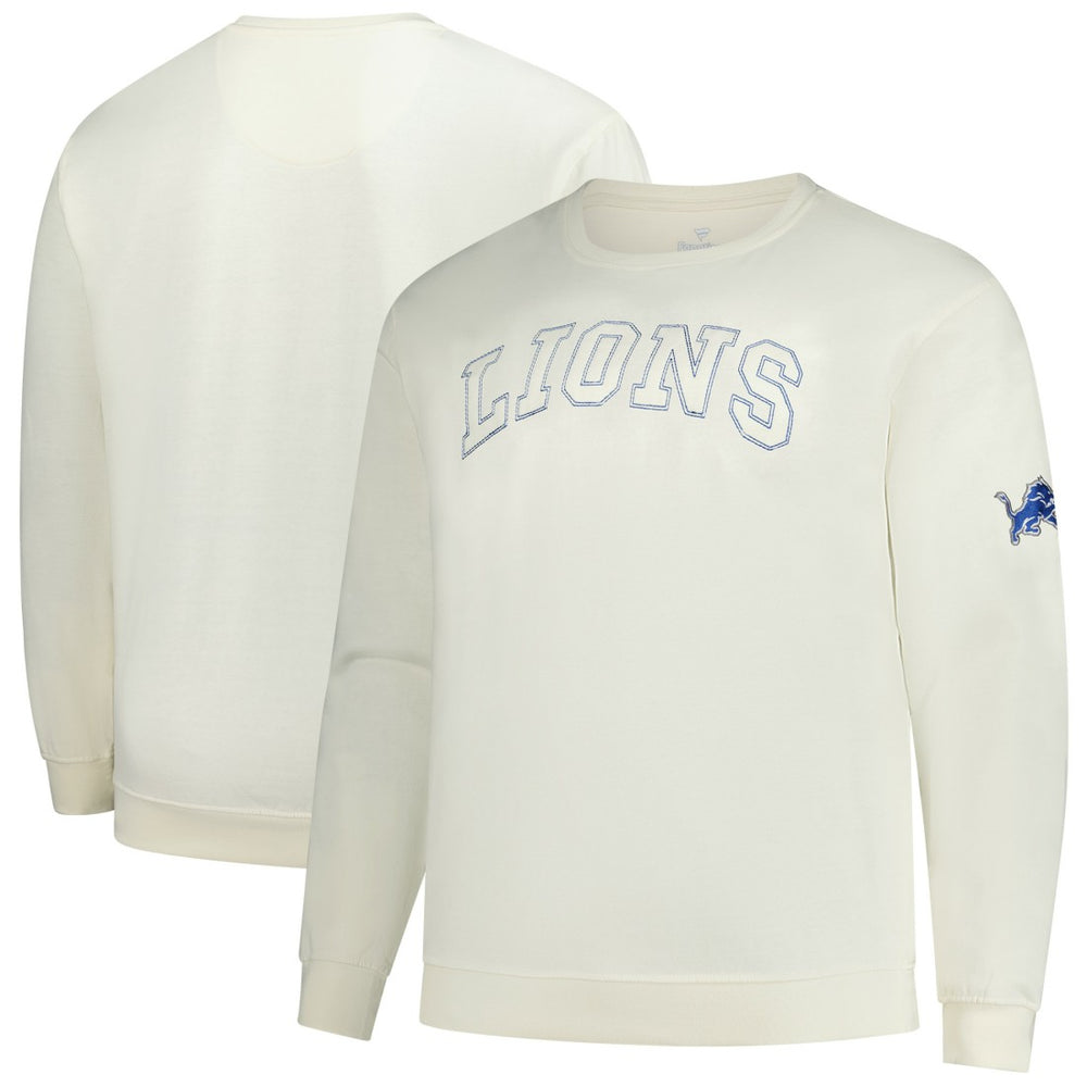 Detroit Lions Profile Big & Tall Fleece Sweatshirt - Cream - NFL