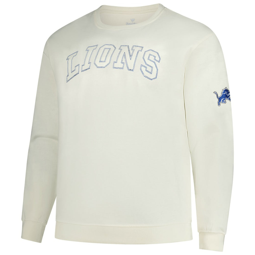 Detroit Lions Profile Big & Tall Fleece Sweatshirt - Cream - NFL
