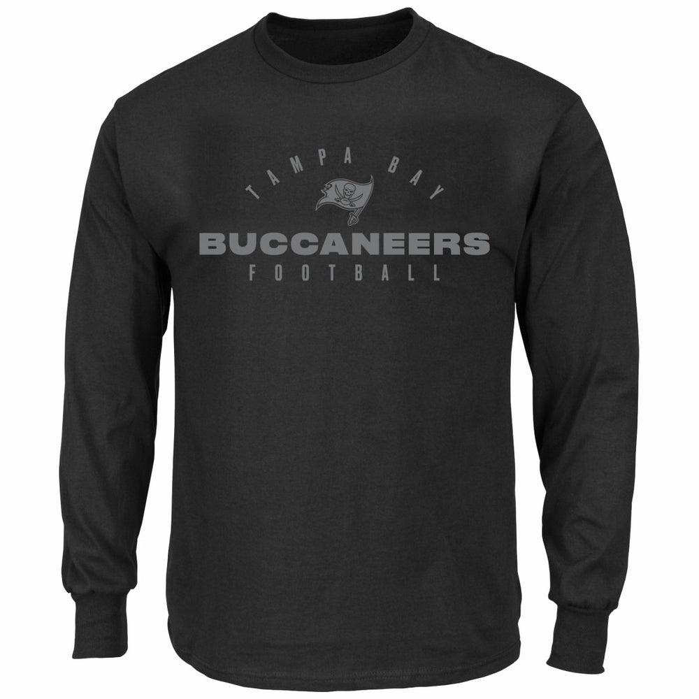 Tampa Bay Buccaneers Big & Tall Coverage Scheme Long Sleeve T-Shirt - Black - Fanatics