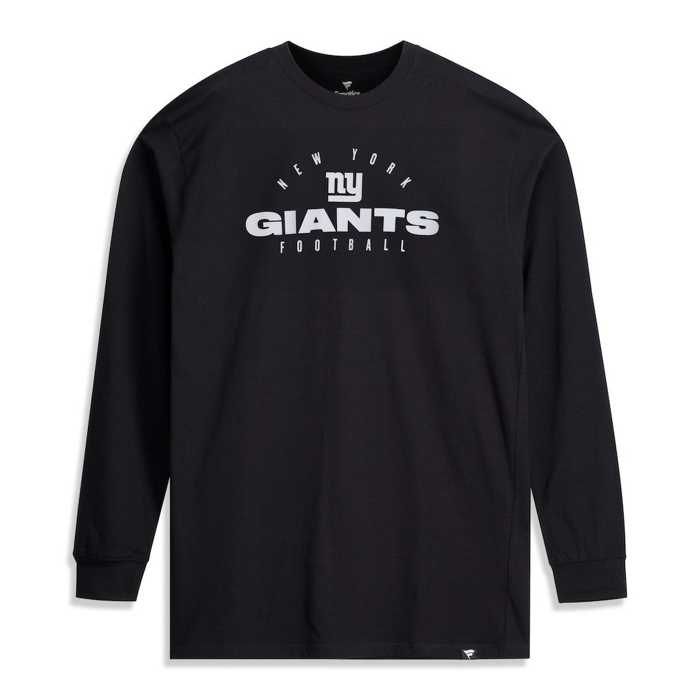 New York Giants Big & Tall Coverage Scheme Long Sleeve T-Shirt - Black - Fanatics