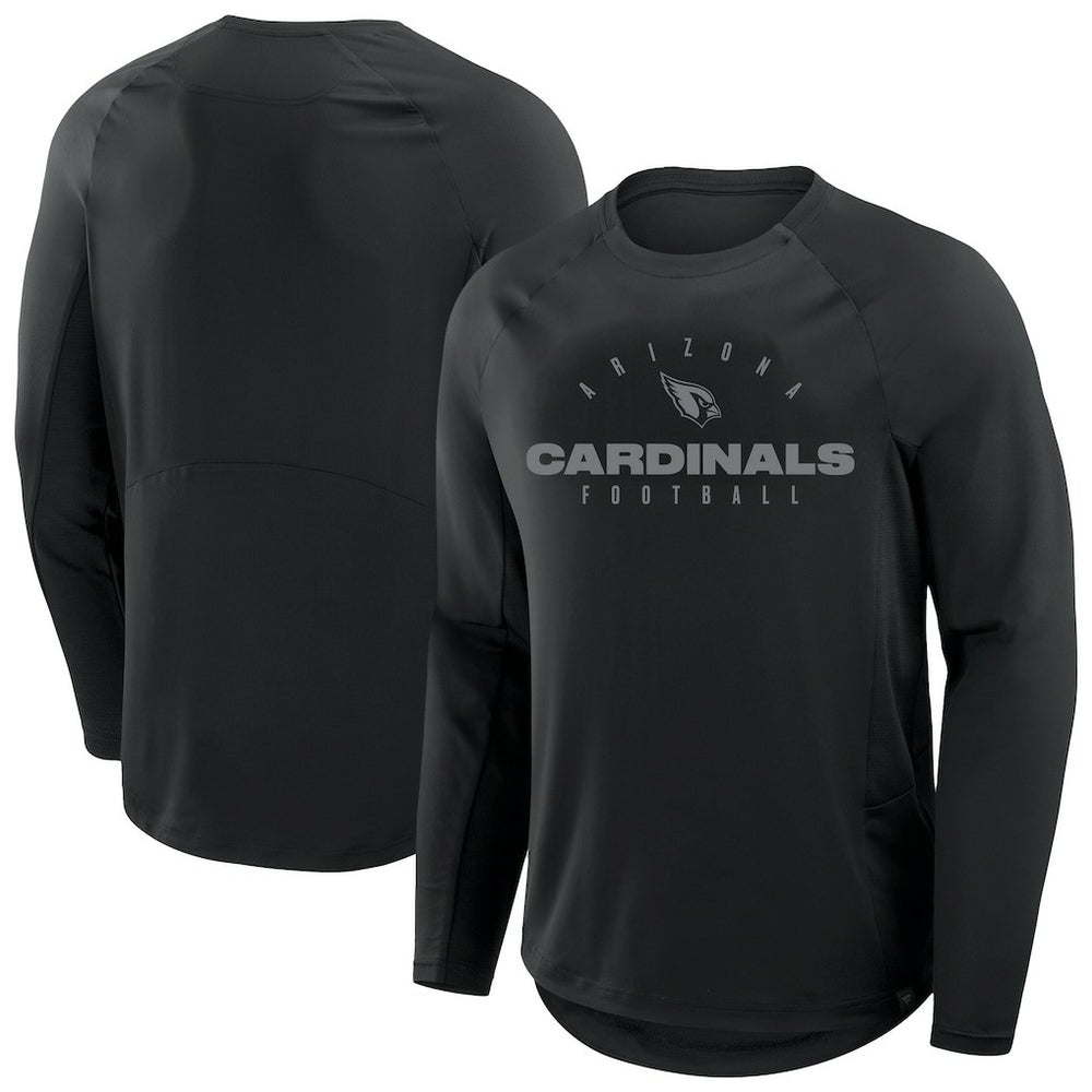 Arizona Cardinals Big & Tall Coverage Scheme Long Sleeve T-Shirt - Black - Fanatics