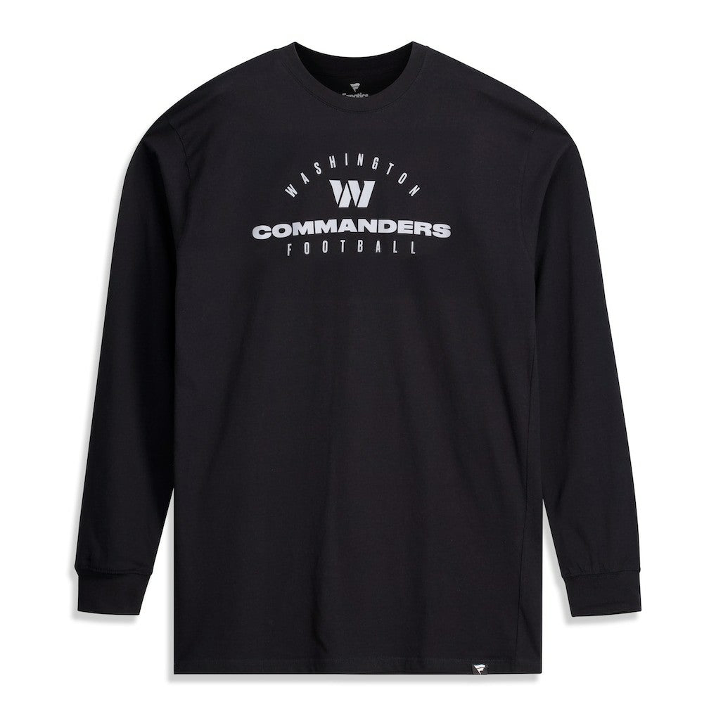Washington Commanders Big & Tall Coverage Scheme Long Sleeve T-Shirt - Black - Fanatics