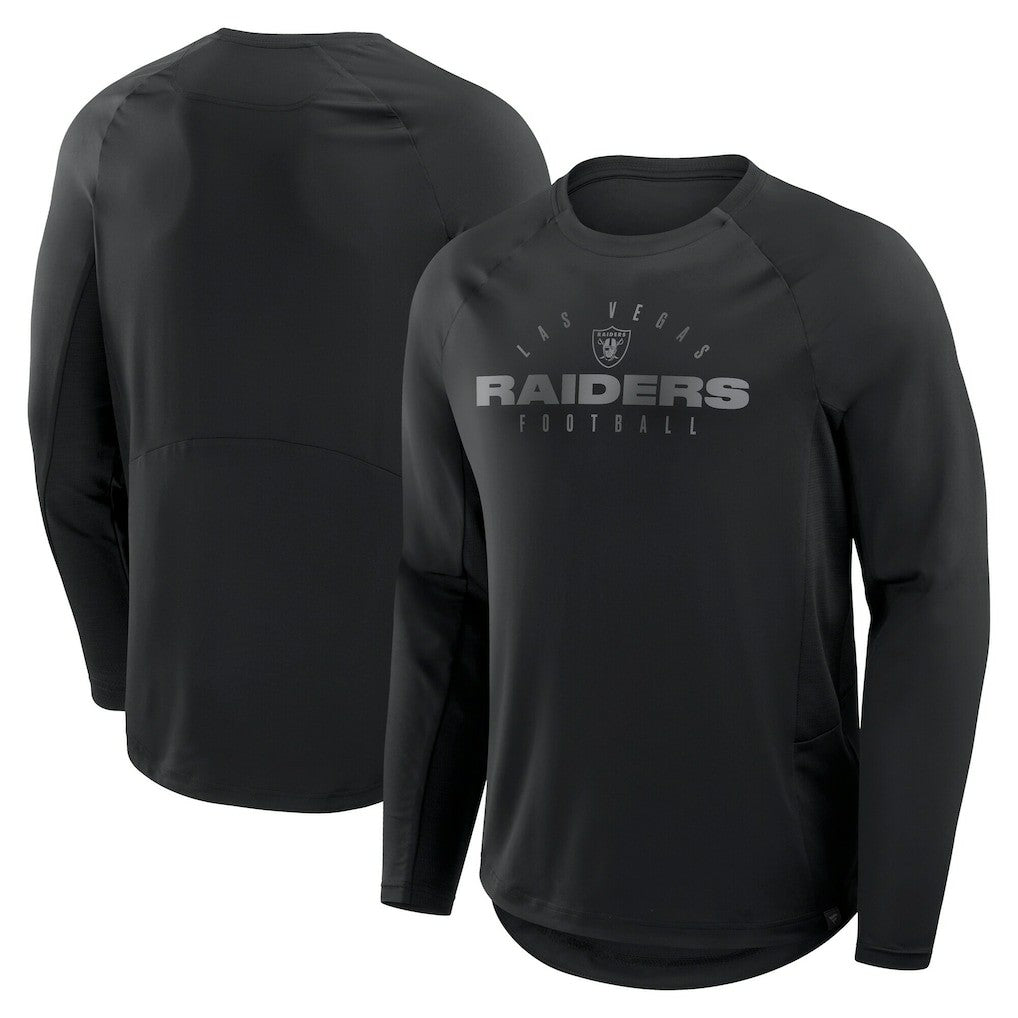 Las Vegas Raiders Big & Tall Coverage Scheme Long Sleeve T-Shirt - Black - Fanatics