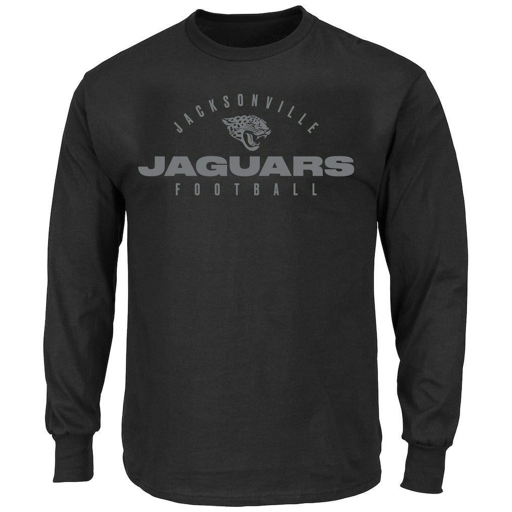 Jacksonville Jaguars Big & Tall Coverage Scheme Long Sleeve T-Shirt - Black - Fanatics