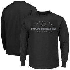Carolina Panthers Big & Tall Coverage Scheme Long Sleeve T-Shirt - Black - Fanatics