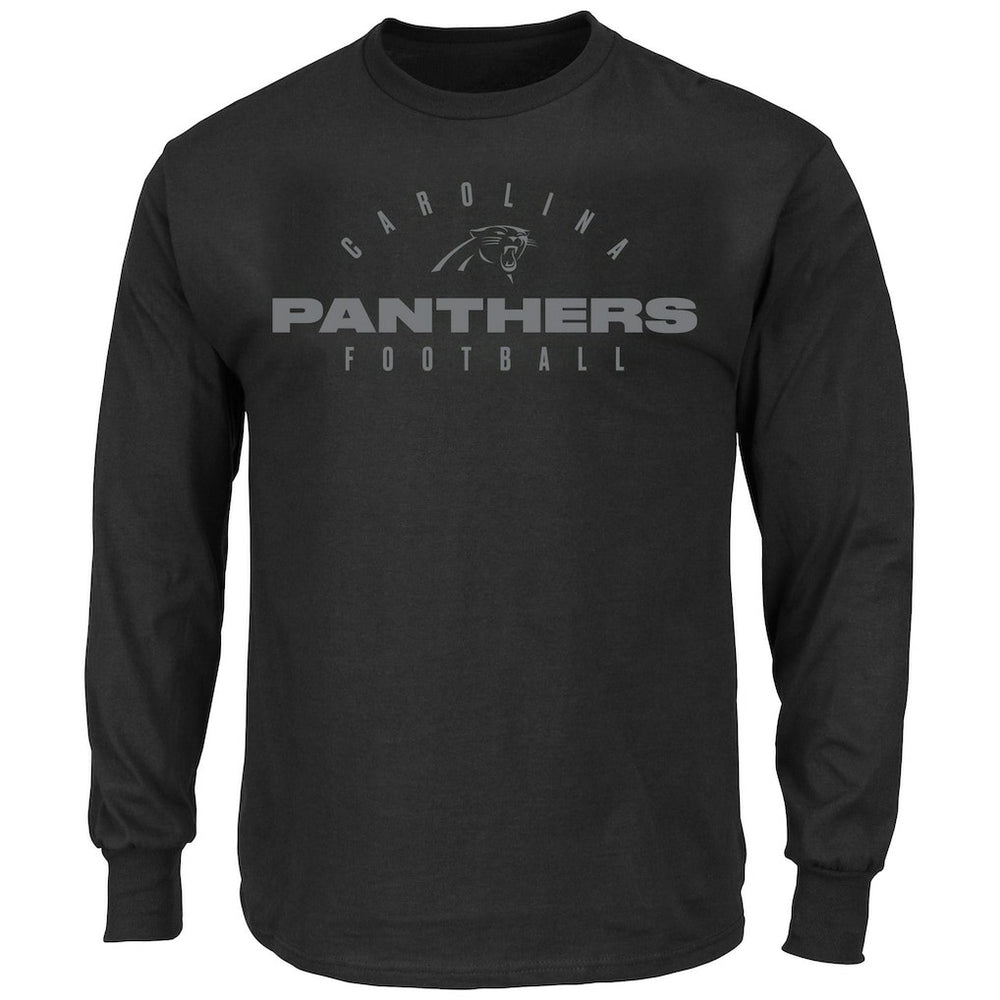 Carolina Panthers Big & Tall Coverage Scheme Long Sleeve T-Shirt - Black - Fanatics