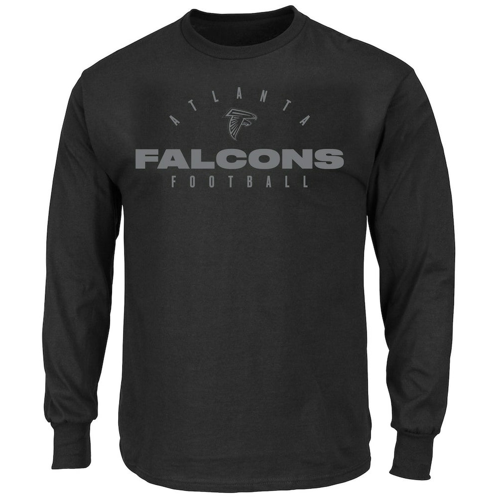 Atlanta Falcons Big & Tall Coverage Scheme Long Sleeve T-Shirt - Black - Fanatics