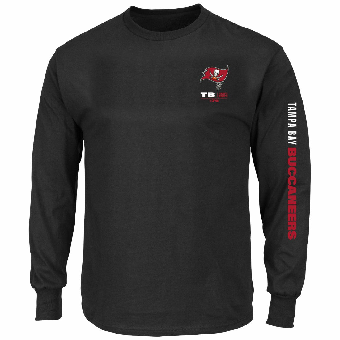 Tampa Bay Buccaneers Big & Tall Clock Management Legacy Long Sleeve T-Shirt - Black - Fanatics