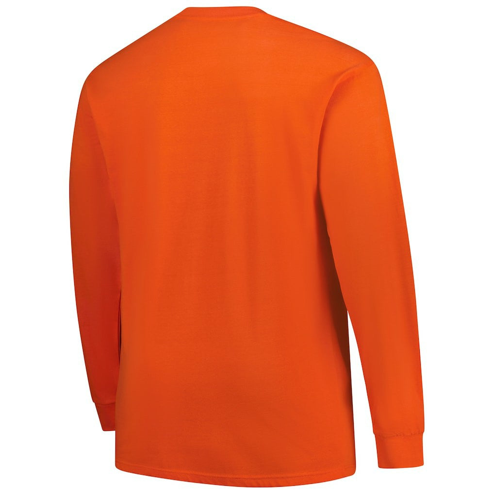 Cleveland Browns Big & Tall Clock Management Legacy Long Sleeve T-Shirt - Orange - Fanatics