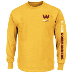 Washington Commanders Big & Tall Clock Management Legacy Long Sleeve T-Shirt - Gold - Fanatics