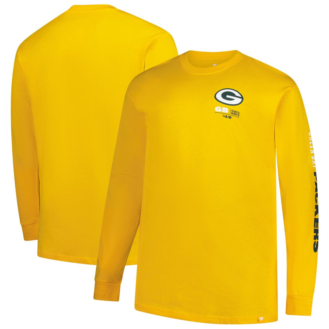 Green Bay Packers Big & Tall Clock Management Legacy Long Sleeve T-Shirt - Gold - Fanatics