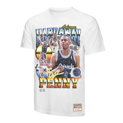 Mitchell & Ness Penny Hardaway Orlando Magic Hardwood Classics Commemorative Player Collage T-Shirt White