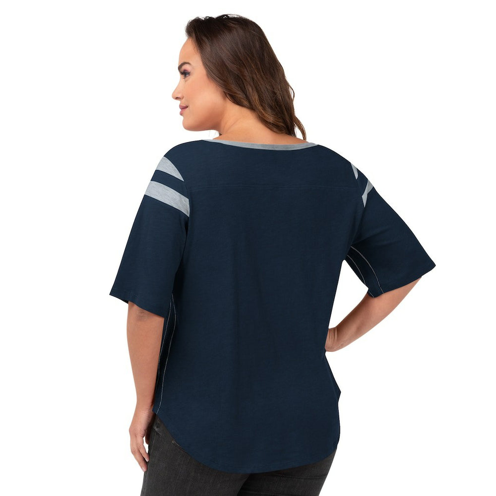 Dallas Cowboys G-III 4Her by Carl Banks Women's Plus Size Linebacker T-Shirt - Navy - NFL