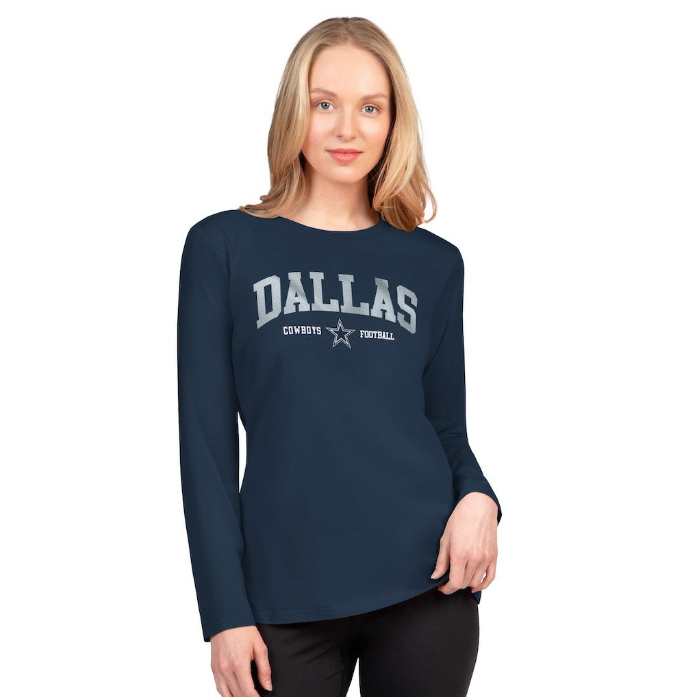 Dallas Cowboys G-III 4Her by Carl Banks Women's Best Play Long Sleeve T-Shirt - Navy - NFL