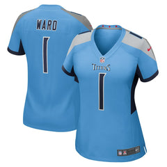 Cameron Ward Tennessee Titans Women's 2025 NFL Draft First Round Pick Game Jersey - Light Blue - Nike