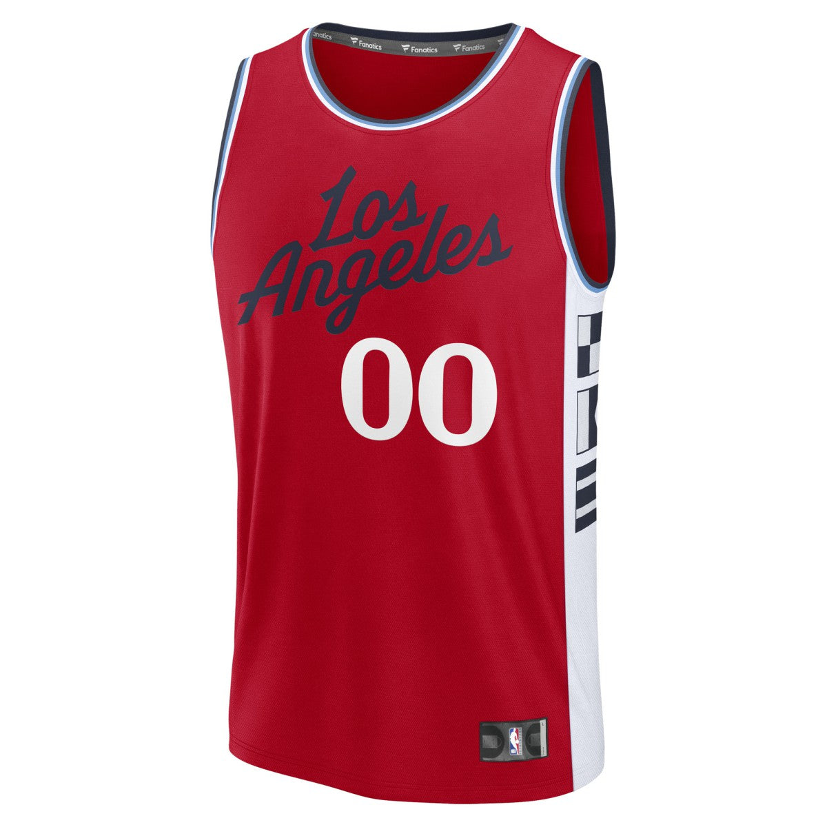 Fanatics LA Clippers Fast Break Custom Jersey Statement Edition Red