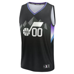 Fanatics Utah Jazz Fast Break Custom Jersey Statement Edition Black