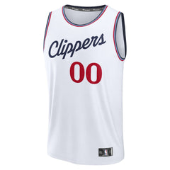 Fanatics LA Clippers Youth Fast Break Custom Replica Jersey White Association Edition