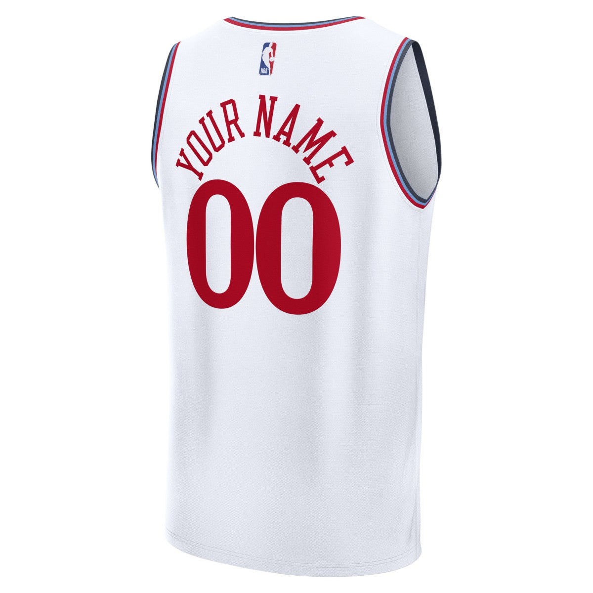 Fanatics LA Clippers Youth Fast Break Custom Replica Jersey White Association Edition