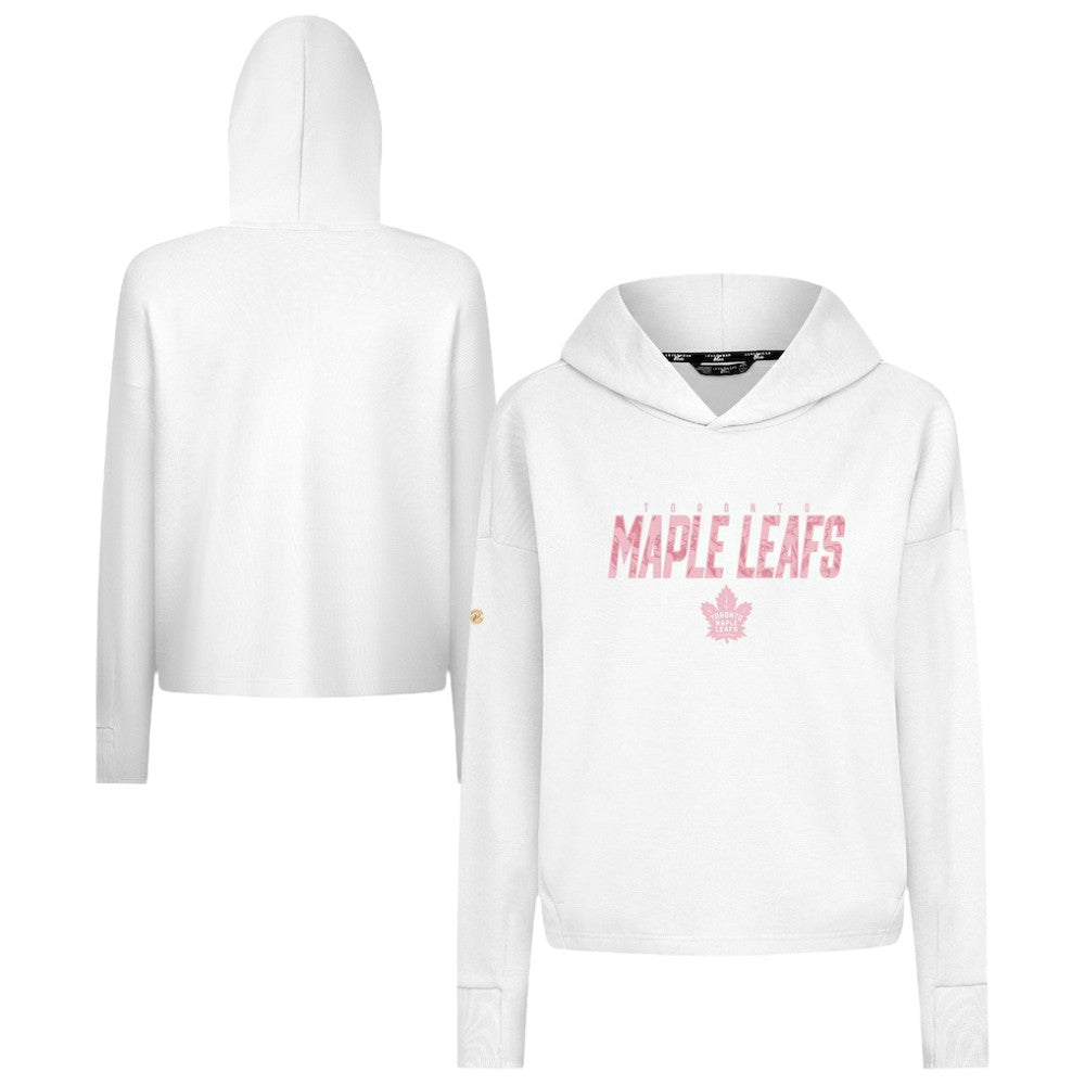 Toronto Maple Leafs Levelwear Women's Mother's Day Sweet Floral Pullover Hoodie - White | NHL on sale
