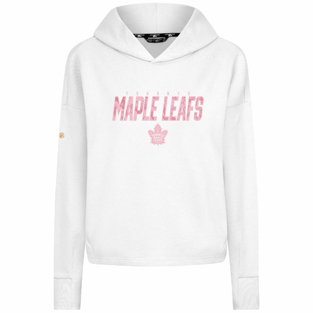 Toronto Maple Leafs Levelwear Women's Mother's Day Sweet Floral Pullover Hoodie - White | NHL on sale