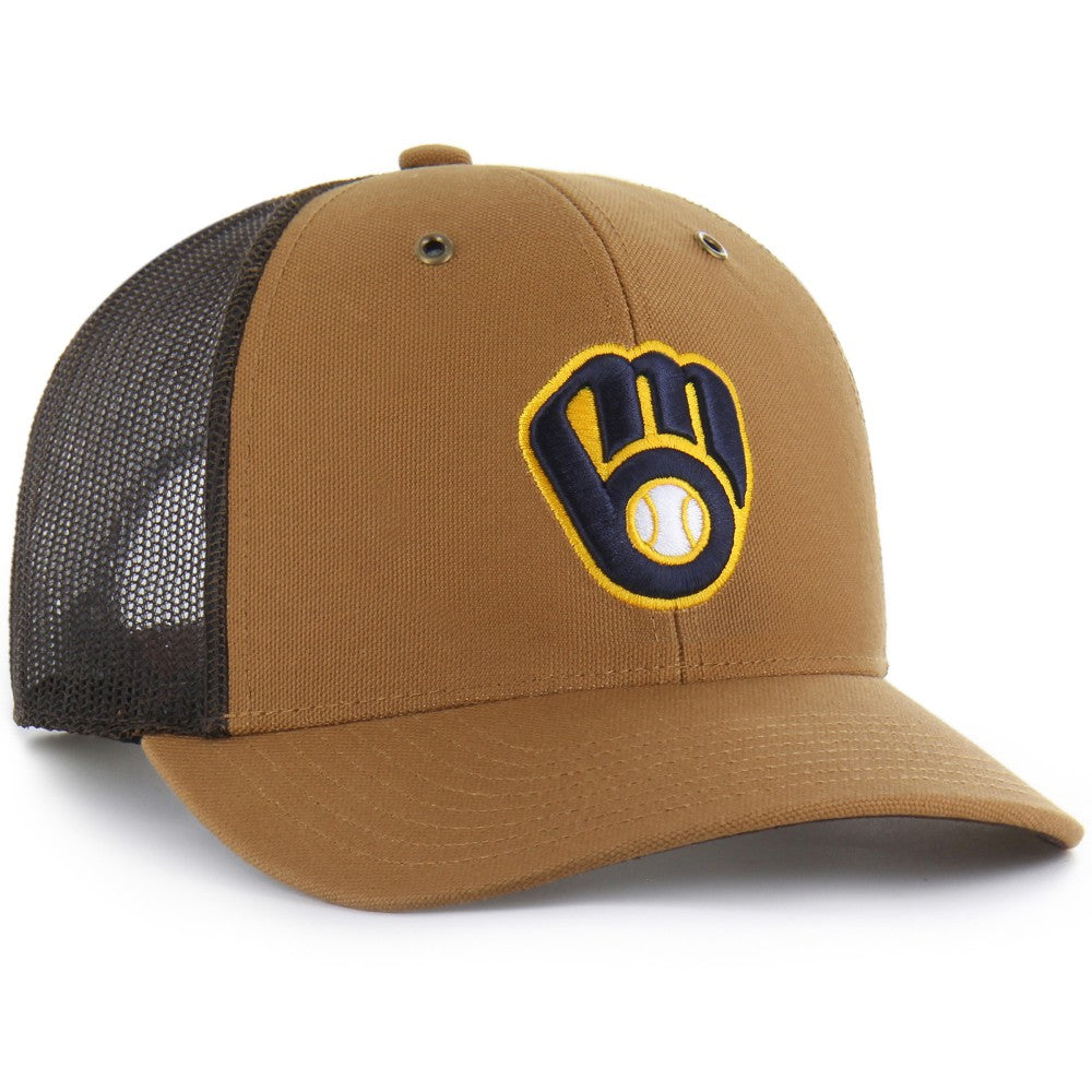 Milwaukee Brewers Carhartt x '47 Trucker Adjustable Hat for sale