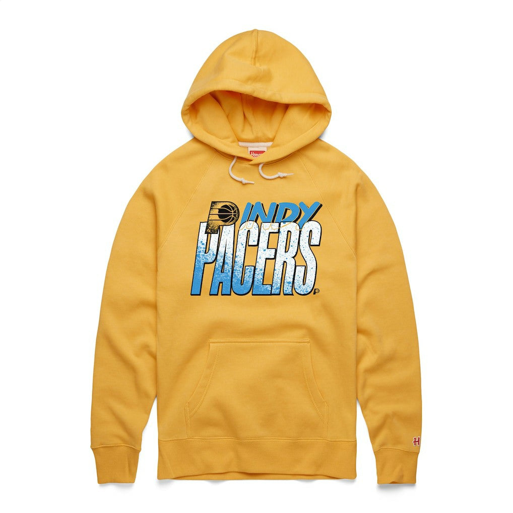 Indiana Pacers Homage Unisex Hometown Edition Tri-Blend Raglan Pullover Hoodie Gold