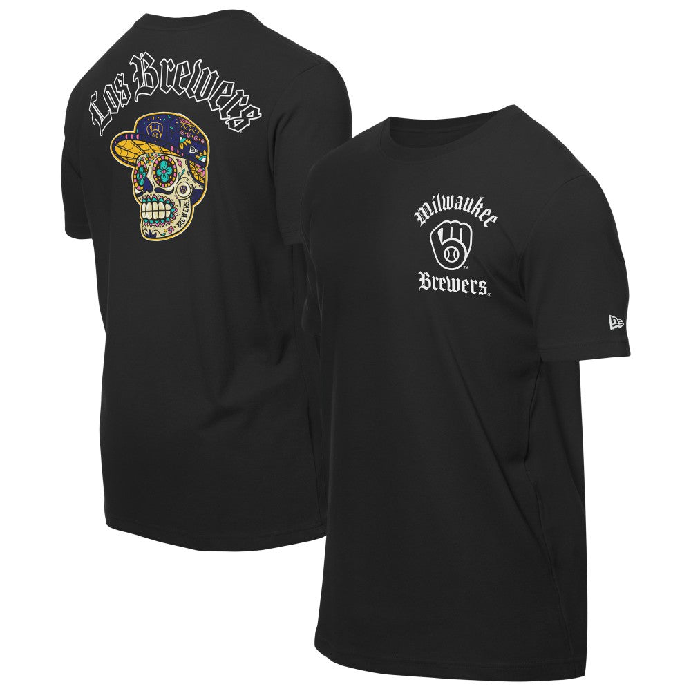 Milwaukee Brewers New Era Sugar Skulls T-Shirt Discount