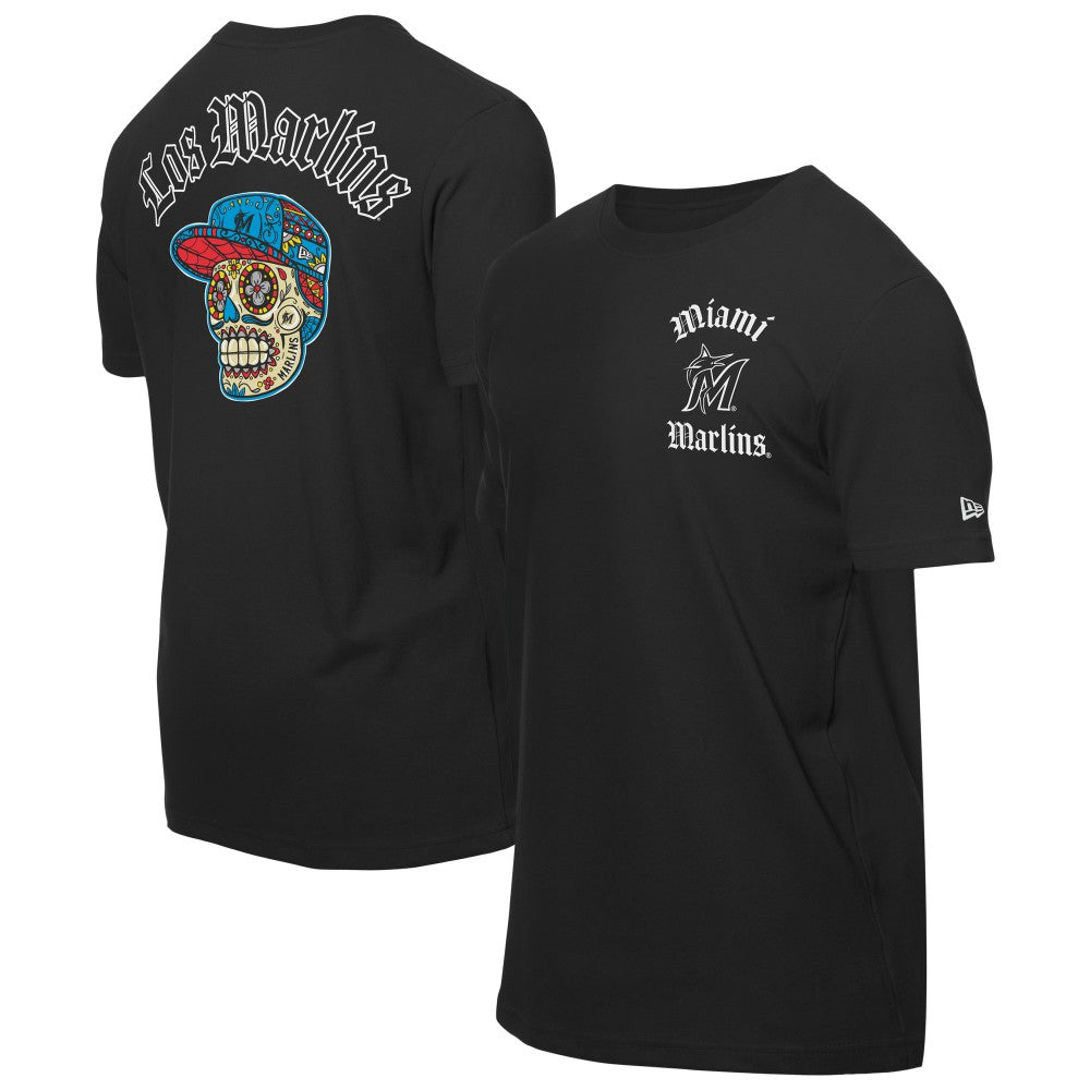 Miami Marlins New Era Sugar Skulls T-Shirt Outlet