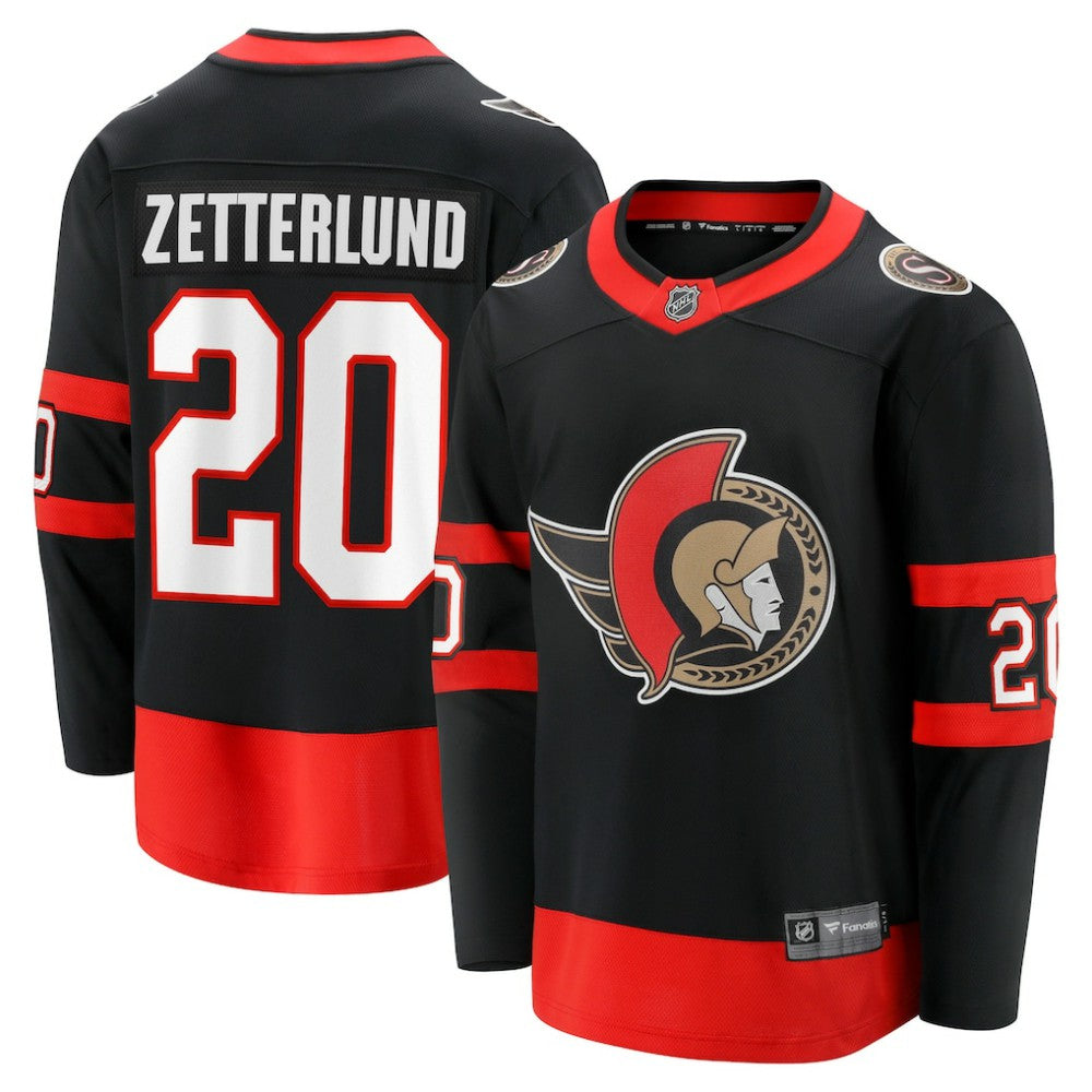 Fabian Zetterlund Ottawa Senators Fanatics Home Breakaway Jersey - Black | Fanatics online