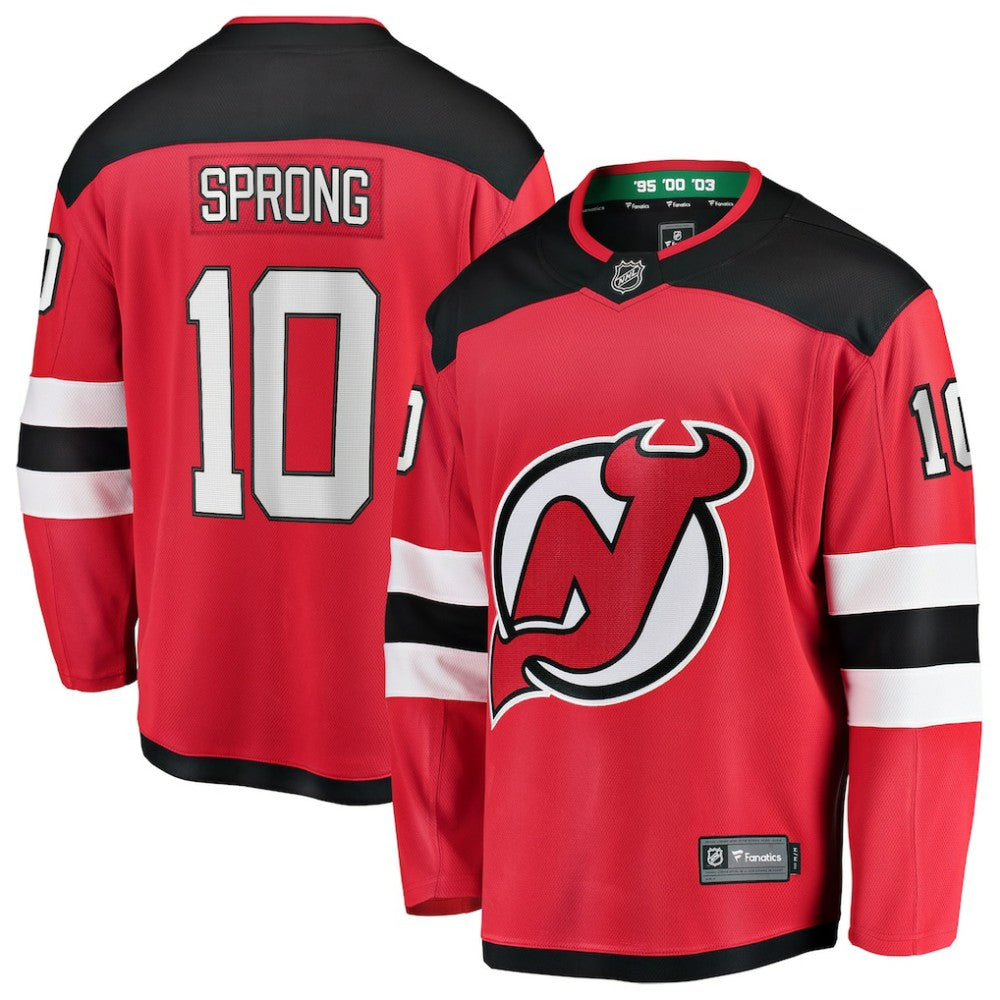 Daniel Sprong New Jersey Devils Fanatics Home Breakaway Jersey - Red | Fanatics discount