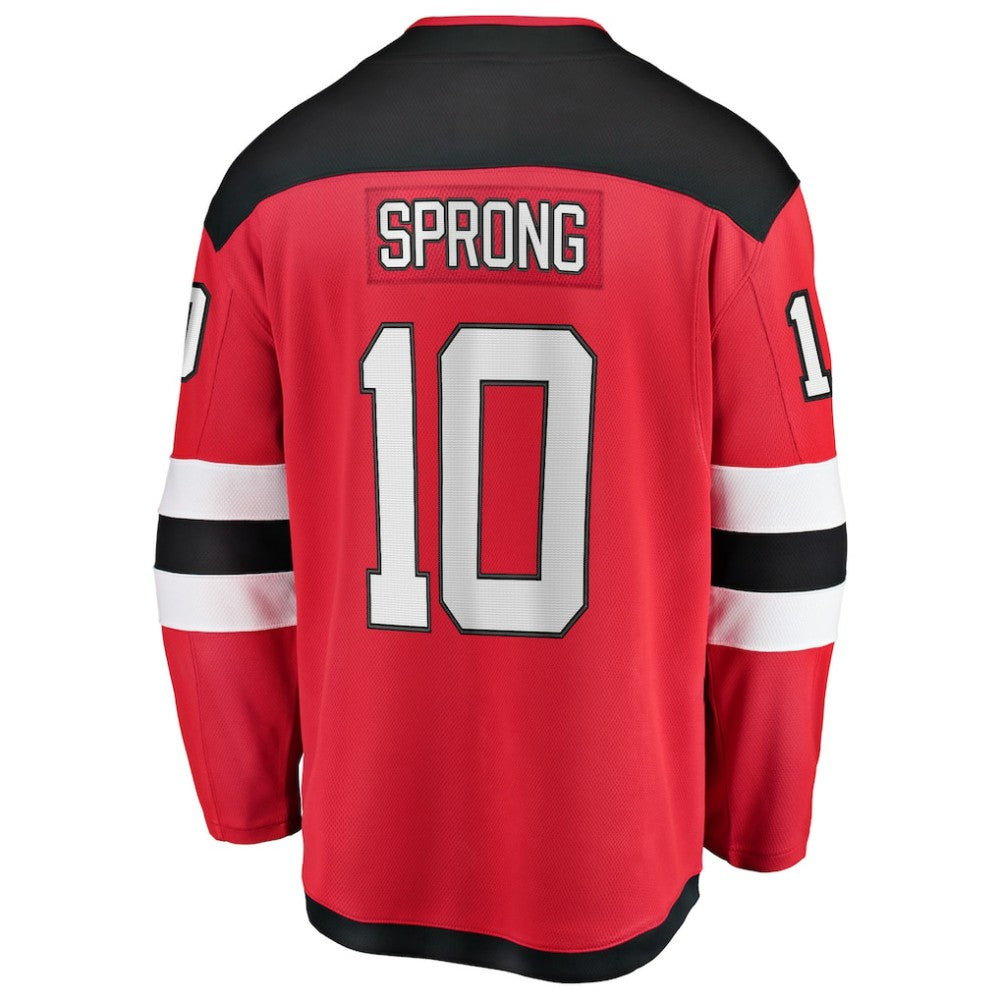 Daniel Sprong New Jersey Devils Fanatics Home Breakaway Jersey - Red | Fanatics discount