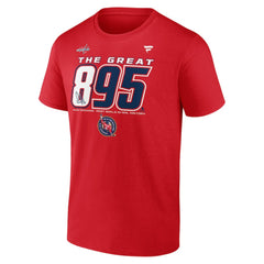 Alexander Ovechkin Washington Capitals Fanatics NHL All-Time Leading Goal Scorer The Great 895 T-Shirt - Red | Fanatics Lifestyle