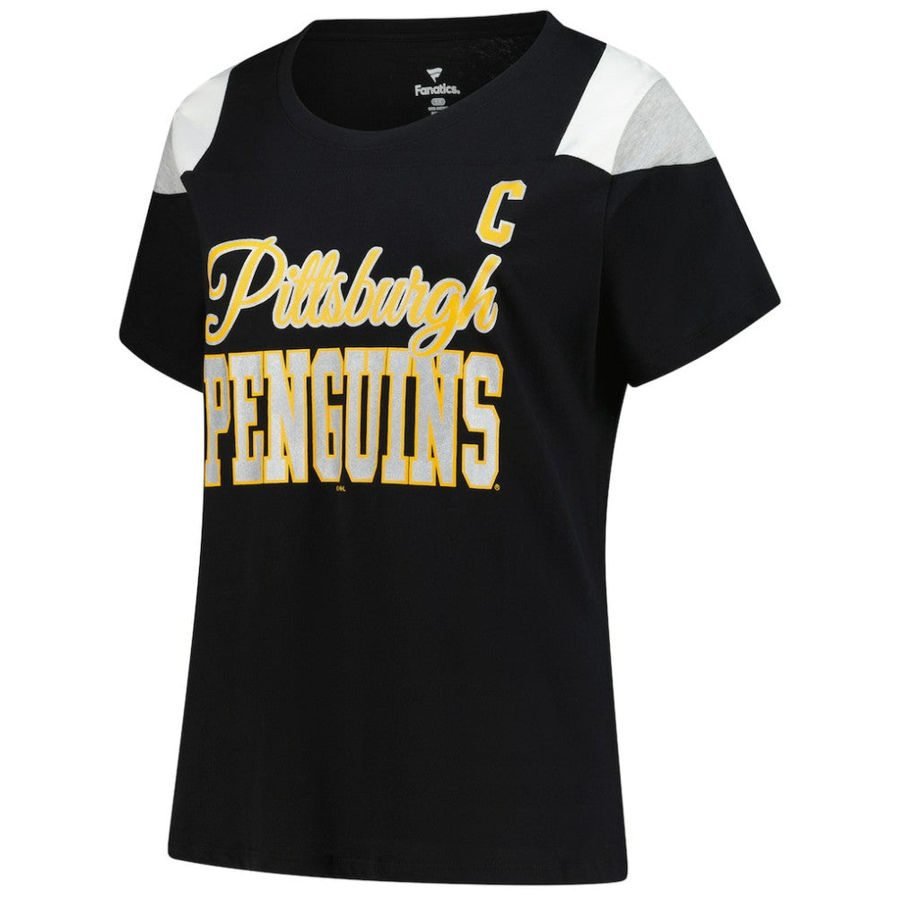Sidney Crosby Pittsburgh Penguins Fanatics Women's Plus Size Name & Number Scoop Neck T-Shirt - Black | Fanatics sale