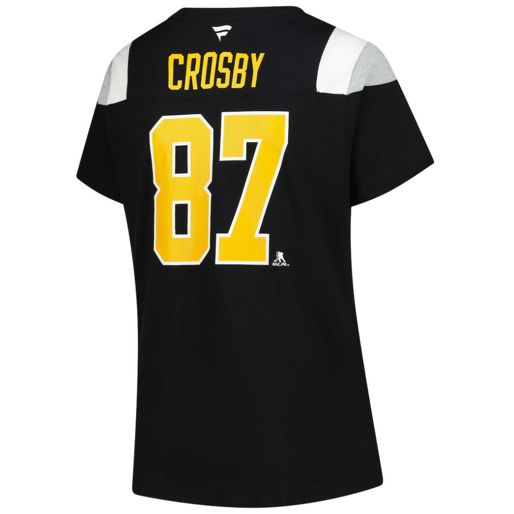 Sidney Crosby Pittsburgh Penguins Fanatics Women's Plus Size Name & Number Scoop Neck T-Shirt - Black | Fanatics sale